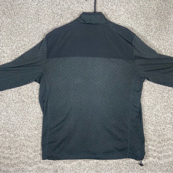 Vuori Jacket Mens Large Gray Geo Performance Fleece Zip Up Lightweight Athletic - Picture 2 of 7